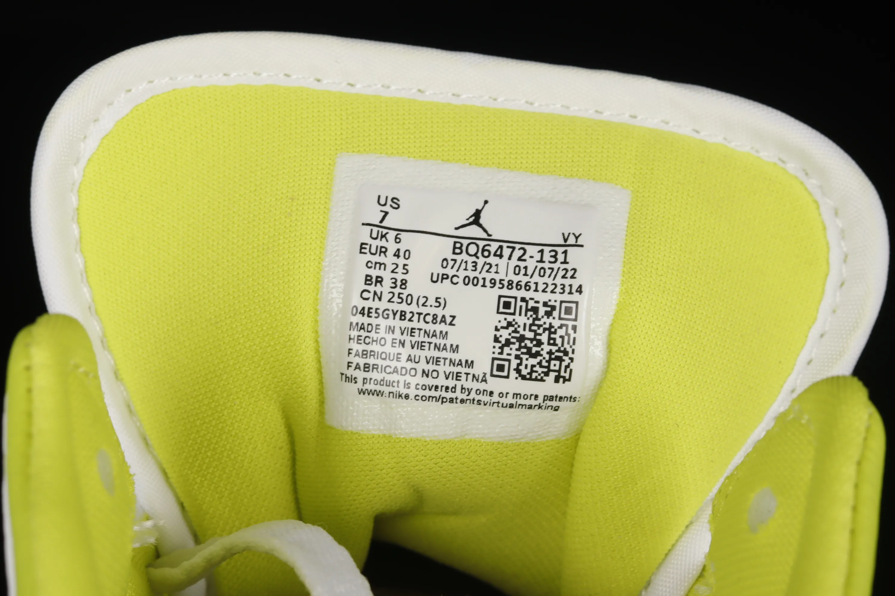 All Categories Air Jordan Jordan Series Basketball Shoes Air Jordan 1 Mid Air Jordan 1 Mid "White Lime" AJ1 Joe 1 Green Lime China Basketball Shoes BQ6472-131